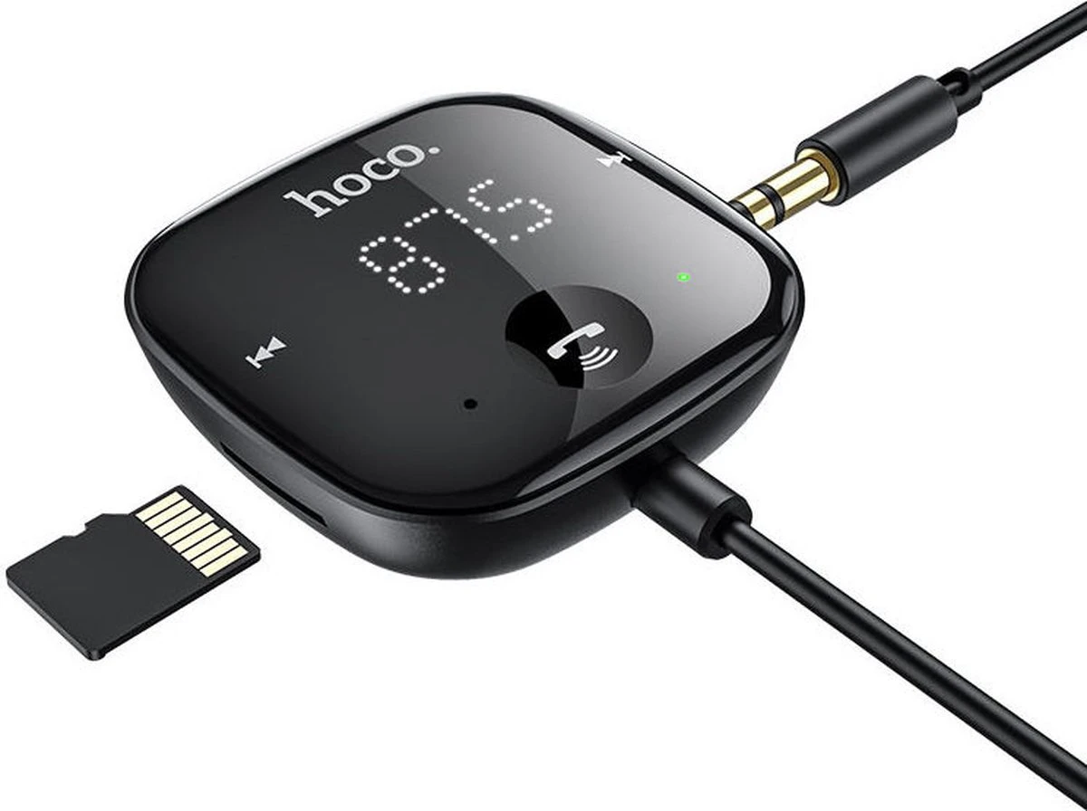 Hoco Wireless Bluetooth 5.0 Muziek FM Transmitter USB-A Zwart 7 Hoco Wireless Bluetooth 5.0 Muziek FM Transmitter USB-A Zwart - Afbeelding 5