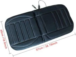 Autostoel Verwarmingskussen - 12V Auto Verwarming Zitkussen Rugkussen - 12 Volt Kussen Rug - Stoelverwarming Autostoelkussen - Zwart - Bavepa -Auto-Onderdelenwinkel 1200x900 41