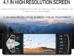 TechU™ T42 Autoradio 1 Din 4.1 Inch + Afstandsbediening En Stuurwiel Bediening – Bluetooth – USB – AUX – SD – FM Radio – Handsfree Bellen – Autoradio Met Scherm – Stembediening -Auto-Onderdelenwinkel 1200x901 6