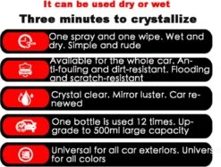 Keramische Coating Auto Fles 500ML / Auto Polish / Nano Coating / Auto Polijsten / Car Polish Spray Kit / Top Coating / Quick Nano-Coating / Auto Wax / Auto Reiniging / Car Cleaning / Vuilafstotende Coating / Langdurige Bescherming -Auto-Onderdelenwinkel 1200x910