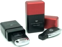 Gurabatti RFID Autosleutel Beschermhoes - Antidiefstal - Rood/Zwart