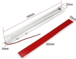 Merkloos Interieurverlichting - LED Laadruimteverlichting - LED-stripverlichting - 108LED 12-80V 6w - Voor Auto Camper Bus Caravan Boot Camper Keuken Badkamer - 1 Stuk -Auto-Onderdelenwinkel 1200x935 5