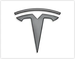 Tesla Invader Logo Zwart Glans - Luxe Auto Styling Sticker Dark - Black Edition - 3M Hoogwaardige Kwaliteit - Waterbestendig