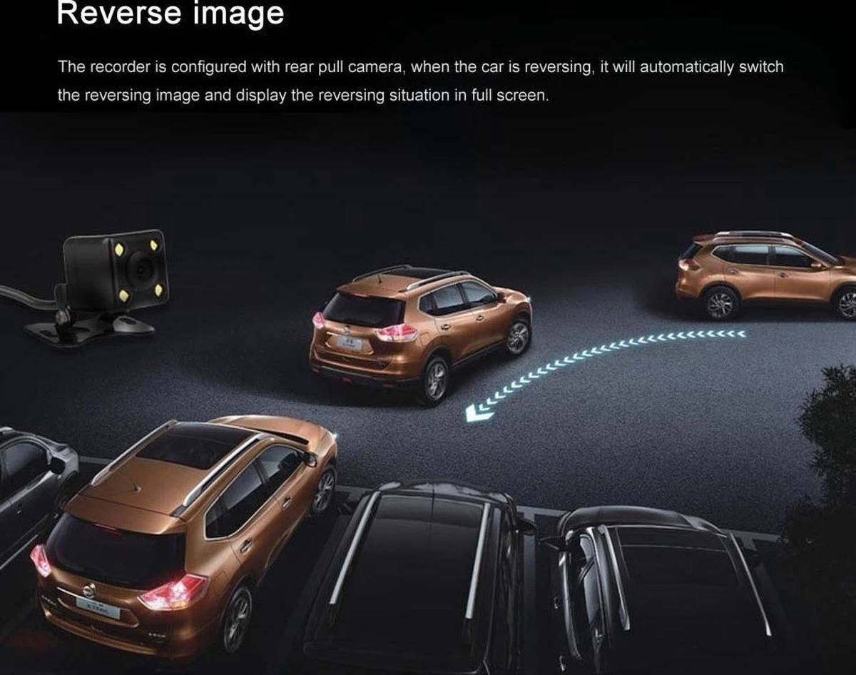 TechU™ Dashcam M14 Pro Dual Camera – Dashboardcamera – 4.0 Inch IPS Scherm – Full HD 1080p – Loop Recording – Nachtvisie – Bewegingssensor – G-sensor – Autocamera Voor én Achter - Voor Auto 17 TechU™ Dashcam M14 Pro Dual Camera – Dashboardcamera – 4.0 Inch IPS Scherm – Full HD 1080p – Loop Recording – Nachtvisie – Bewegingssensor – G-sensor – Autocamera Voor én Achter - Voor Auto - Afbeelding 15