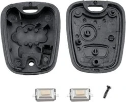 Merkloos Autosleutelbehuizing 2 Knoppen + Microschakelaars Geschikt Voor Toyota Aygo / Citroen C1 C2 C3 / Peugeot 107 307 Autosleutel -Auto-Onderdelenwinkel 1200x966 3