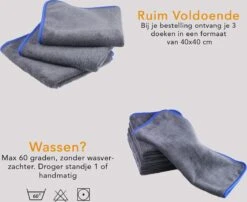 ForDig 1100 GSM Microvezeldoeken (3 Stuks) – Anti Kras – Super Absorberend - Auto Droogdoek – Microvezel Droogdoek – Watermagneet – 40 X 40 Cm 14 ForDig 1100 GSM Microvezeldoeken (3 Stuks) – Anti Kras – Super Absorberend - Auto Droogdoek – Microvezel Droogdoek – Watermagneet – 40 X 40 Cm -Auto-Onderdelenwinkel 1200x979