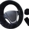 Kasey Products - Zachte Pluche Stuurhoes - Stuurhoes Auto - Stuurhoes Set - Zwart -Auto-Onderdelenwinkel 1200x982 4