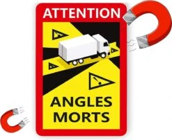 Brute Strength - Voordeelset 3 Magneet Stickers Dode Hoek Frankrijk Vrachtwagen - Camion - Attention Angles Morts - Duurzame Kwaliteit - Formaat 17 X 25 Cm -Auto-Onderdelenwinkel 1200x982 6