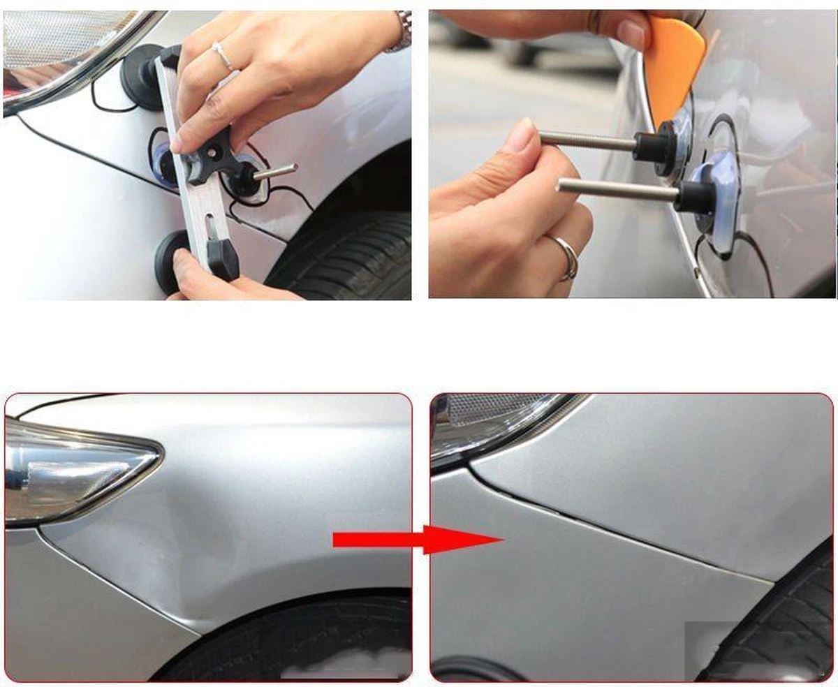 A&K Auto Repair Uitdeukset - Uitdeukgereedschap - Deukentrekker - Uitdeuken Auto Deuken 6 A&K Auto Repair Uitdeukset - Uitdeukgereedschap - Deukentrekker - Uitdeuken Auto Deuken - Afbeelding 4