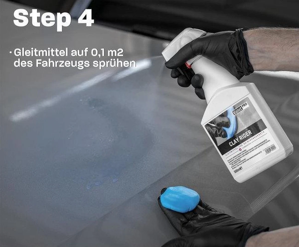 Valet Pro - Auto Reiniging Klei Pakket - Bestaande Uit 3 Soorten Klei + 500ml Klei Smeermiddel 6 Valet Pro - Auto Reiniging Klei Pakket - Bestaande Uit 3 Soorten Klei + 500ml Klei Smeermiddel - Afbeelding 4