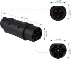Merkloos Type 2 Naar Type 1 Verloopstekker Elektrische Auto 32 Ampère -Auto-Onderdelenwinkel 1200x996 3