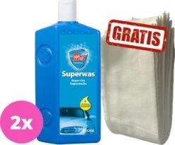 Mer Original Superwas (2x 500 Ml) + Poetsdoeken 10-pack | Voordeelset