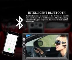 TechU™ Autoradio AT3 – 2 Din 7 Inch Touchscreen Monitor – Incl. Achteruitrijcamera – Bluetooth – Handsfree Bellen – FM Radio – USB – AUX – SD – Incl. Afstandsbediening En Stuurwielbediening -Auto-Onderdelenwinkel 1200x998 3