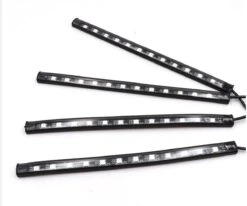 WiseGoods - Auto LED RGB Interieur Strip - Zelfklevende LED Strips 4 Stuks Met USB Stekker - Led Light - Met Afstandsbediening -Auto-Onderdelenwinkel 1200x999 12