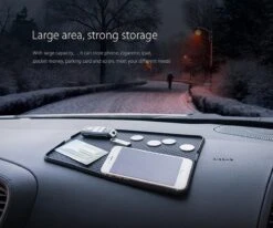 Orico - Zwarte Antislipmat Voor In De Auto – Gemaakt Van Siliconen – Afwasbaar – Voor Smartphone, Tablet, Parkeerkaart Et Cetera. - 145 X 220 X 3mm (LxBxH) -Auto-Onderdelenwinkel 1200x999 4