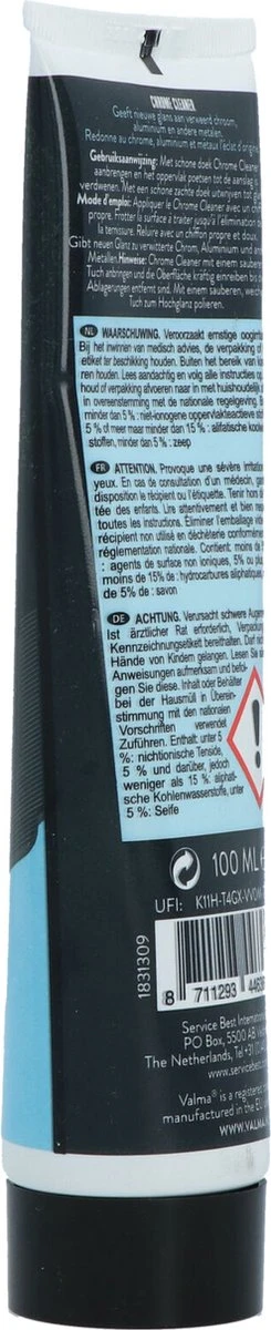 Valma Chrome Cleaner - 100ml 11 Valma Chrome Cleaner - 100ml - Afbeelding 9
