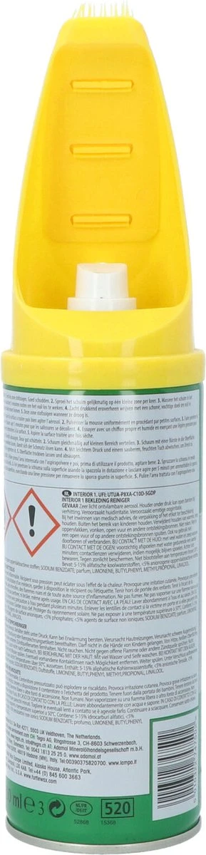 Turtle Wax 52868 GL Interior 1 400ml - Interierreiniger Autobekleding Reiniger Geur En Vlek Verwijdering 5 Turtle Wax 52868 GL Interior 1 400ml - Interierreiniger Autobekleding Reiniger Geur En Vlek Verwijdering - Afbeelding 3