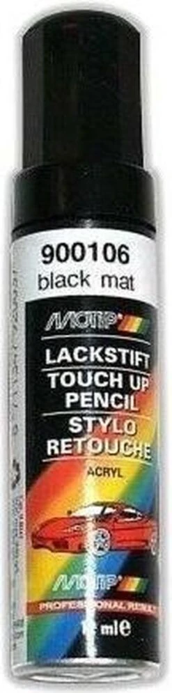 Motip 900106 - Auto Lakstift - Mat Zwart - 12 Ml -Auto-Onderdelenwinkel 298x1200 2