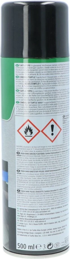 Turtle Wax 52863 GL Fresh Shine New Car 500ml | Kunststof Reiniger Auto | Interieurreiniger -Auto-Onderdelenwinkel 326x1200