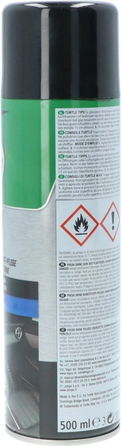 Turtle Wax 52863 GL Fresh Shine New Car 500ml | Kunststof Reiniger Auto | Interieurreiniger -Auto-Onderdelenwinkel 329x1200 1