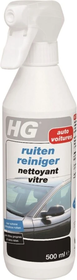 HG Ruitenreiniger - 500ml - Streeploos Schoon - Geschikt Voor Buiten- En Binnenzijde