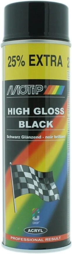 MoTip Hoogglans Zwart Spuitbus 500ml -Auto-Onderdelenwinkel 342x1200 1