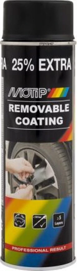 MoTip Plastidip MAT ZWART Spray 500ml -Auto-Onderdelenwinkel 342x1200