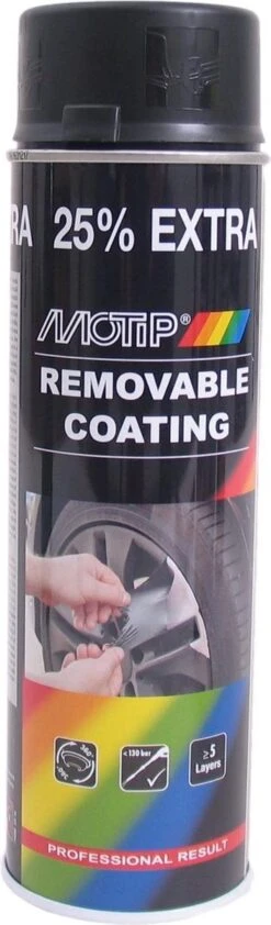 MoTip Plastidip MAT ZWART Spray 500ml -Auto-Onderdelenwinkel 352x1200