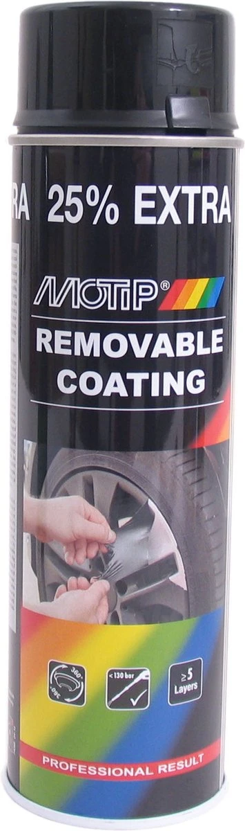 MoTip Plastidip HOOGGLANS ZWART Spray 500ml 10 MoTip Plastidip HOOGGLANS ZWART Spray 500ml - Afbeelding 8