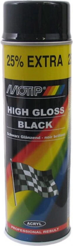 MoTip Hoogglans Zwart Spuitbus 500ml -Auto-Onderdelenwinkel 355x1200