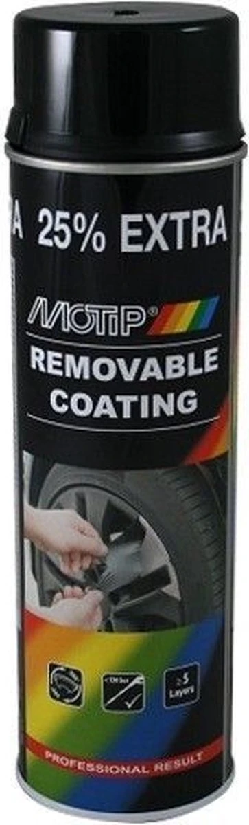 MoTip Plastidip HOOGGLANS ZWART Spray 500ml 15 MoTip Plastidip HOOGGLANS ZWART Spray 500ml - Afbeelding 13
