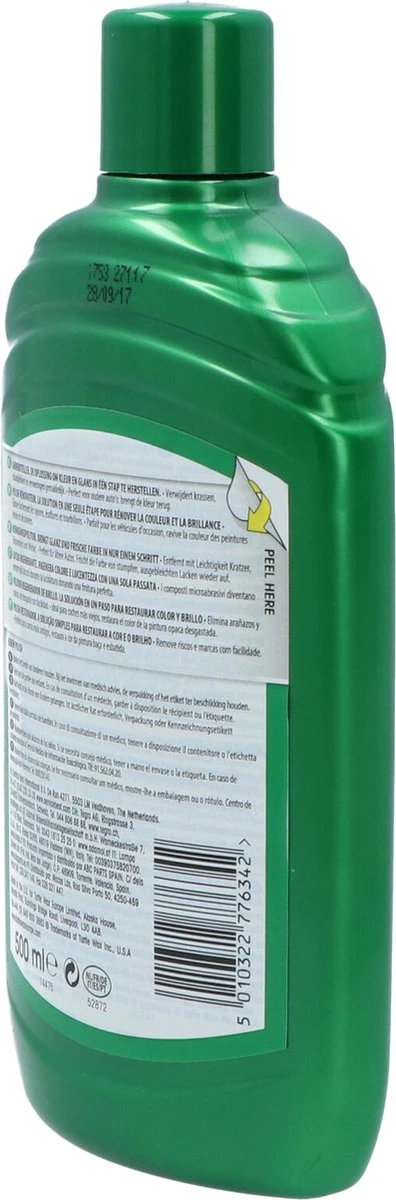 Turtle Wax 52872 GL Renew Polish - 500ml - Polijstmiddel - Krassenverwijderaar 5 Turtle Wax 52872 GL Renew Polish - 500ml - Polijstmiddel - Krassenverwijderaar - Afbeelding 3