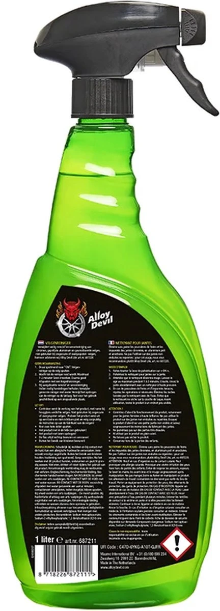 Alloy Devil Alloy Devil Velgenreiniger Extreem Krachtig - 1 Liter 9 Alloy Devil Alloy Devil Velgenreiniger Extreem Krachtig - 1 Liter - Afbeelding 7