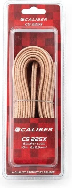 Caliber Luidsprekerkabel 2x2,5mm 10m Speakerdraad Transparant (CS225X)