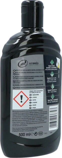Turtle Wax Hybrid Solutions Ceramic Acrylic Black Polish - Polijstmiddel Auto - Autowax - 500ml -Auto-Onderdelenwinkel 476x1200