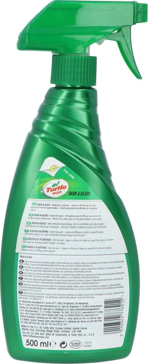 Turtle Wax Green Line Dash&Glass 500ml 8 Turtle Wax Green Line Dash&Glass 500ml - Afbeelding 6
