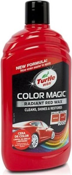 Turtle Wax 52711 Color Magic Radiant Red Wax 500ml - Speciale Autopoets - Lakherstel - Polijst - Rood -Auto-Onderdelenwinkel 495x1200 3
