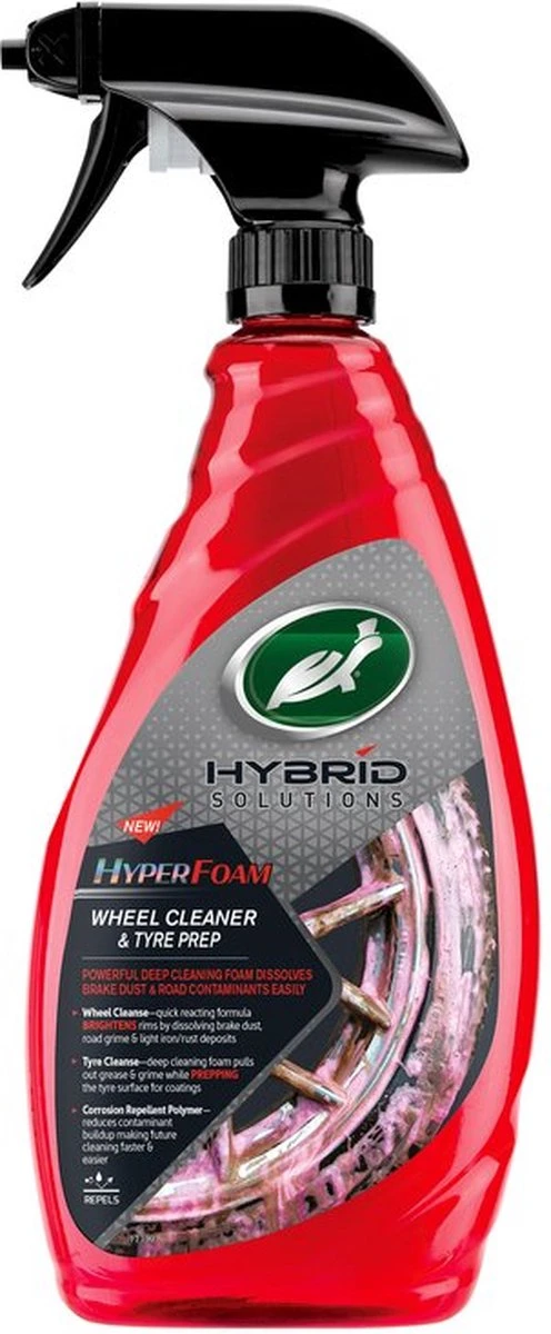 Turtle Wax Hybrid Solutions HyperFoam Wheel & Tyre Cleaner - Bandenreiniger - Velgenreiniger - 680ml 3 Turtle Wax Hybrid Solutions HyperFoam Wheel & Tyre Cleaner - Bandenreiniger - Velgenreiniger - 680ml