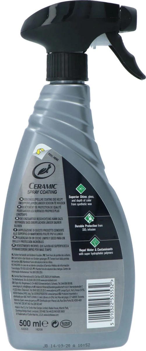 Turtle Wax 53353 HS Ceramic Wax Coating 500 Ml 5 Turtle Wax 53353 HS Ceramic Wax Coating 500 Ml - Afbeelding 3
