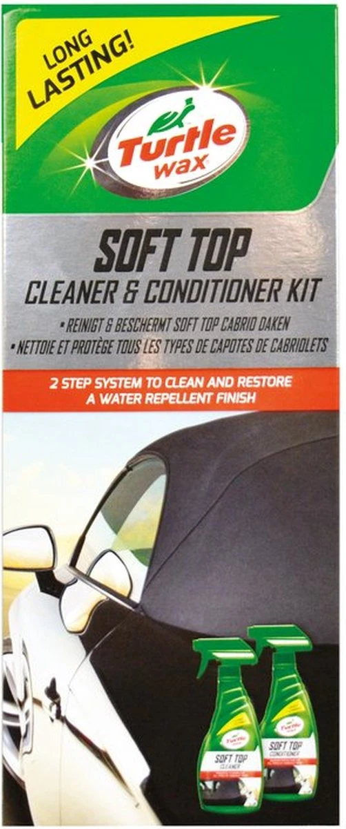 Turtle Wax Green Line Soft Top Kit 2x500ml | Soft Top Cleaner & Conditioner Kit 9 Turtle Wax Green Line Soft Top Kit 2x500ml | Soft Top Cleaner & Conditioner Kit - Afbeelding 7