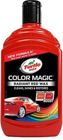 Turtle Wax 52711 Color Magic Radiant Red Wax 500ml - Speciale Autopoets - Lakherstel - Polijst - Rood -Auto-Onderdelenwinkel 542x1200 1