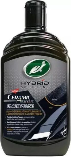Turtle Wax Hybrid Solutions Ceramic Acrylic Black Polish - Polijstmiddel Auto - Autowax - 500ml -Auto-Onderdelenwinkel 547x1200