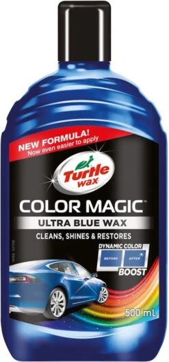 Turtle Wax 52709 Color Magic Ultra Blue Wax 500ml - Speciale Autopoets Lakherstel En Polijst - Blauw