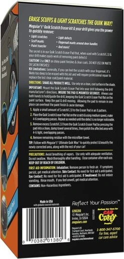 Meguiars Meguiar's Quik Scratch Eraser Kit - Krassen & Swirls Verwijderen -Auto-Onderdelenwinkel 578x1200 1