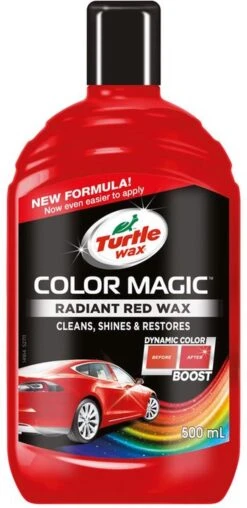 Turtle Wax 52711 Color Magic Radiant Red Wax 500ml - Speciale Autopoets - Lakherstel - Polijst - Rood -Auto-Onderdelenwinkel 583x1200