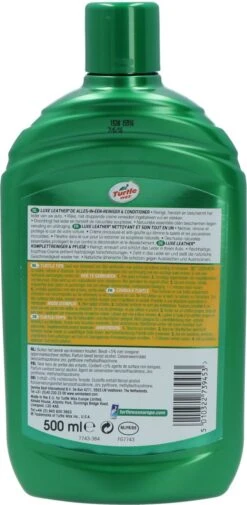 Turtle Wax Luxe Leather Cleaner & Conditioner Bekledingsreiniger - 500ml 13 Turtle Wax Luxe Leather Cleaner & Conditioner Bekledingsreiniger - 500ml -Auto-Onderdelenwinkel 587x1200