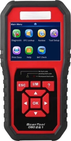 Merkloos Konnwei KW850 Multifunctioneel OBD2 + EOBD Scanner - Motor Foutcode Lezen En Wissen - OBDII - Fout - Code - Diagnose - Playback Data - PCM Data - O2 - EVAP - OBD 2 - Uitleesapparaat - Foutcodes