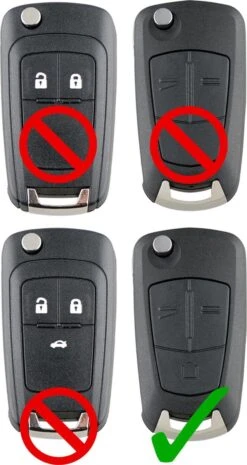 Merkloos Opel Klapsleutel 3-knops - Sleutelbehuizing - Sleutel Behuizing -Auto-Onderdelenwinkel 637x1200