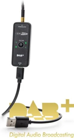 Caliber DAB+ Ontvanger Voor Aftermarket Via USB Zwart (RDAB30)
