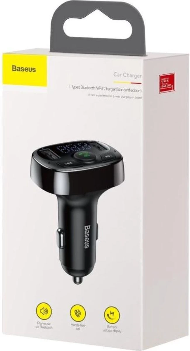 Baseus Baseus Bluetooth Muziek FM Transmitter En Dubbele USB Poort Autolader 19 Baseus Baseus Bluetooth Muziek FM Transmitter En Dubbele USB Poort Autolader - Afbeelding 17